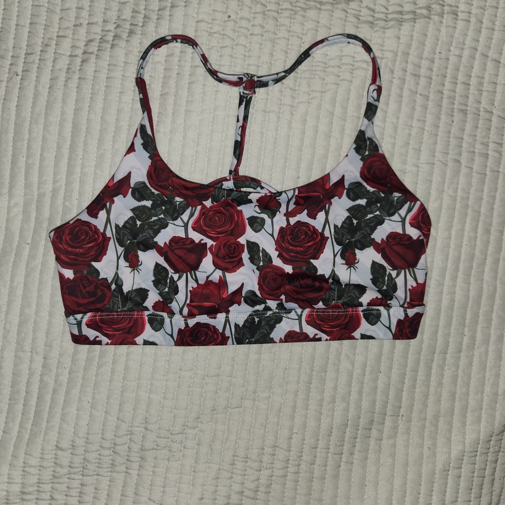 Feed Me Fight Me Roses Bra Small